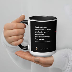 Tasse gegen die Menschlichkeit - Lustige Karten gegen die Menschlichkeit Becher, urkomisches Geschenk für Freunde, lustige Kaffeetasse