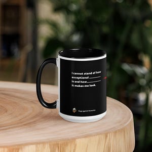 Taza contra la Humanidad - Cartas contra la Humanidad, taza de café de cerámica divertida y única para fanáticos del humor negro y los juegos de fiesta