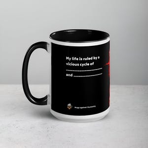 Taza contra la Humanidad - Cartas contra la Humanidad, taza de café de cerámica divertida y única para fanáticos del humor negro y los juegos de fiesta