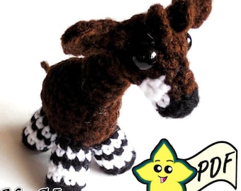 Crochet Miniature Okapi Amigurumi Pattern (PDF)