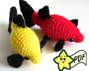 PDF Crochet Amigurumi Animal Patterns: Molly Fish PATTERN