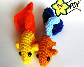 PDF Crochet Amigurumi Animal Patterns: Guppy Amigurumi PATTERN