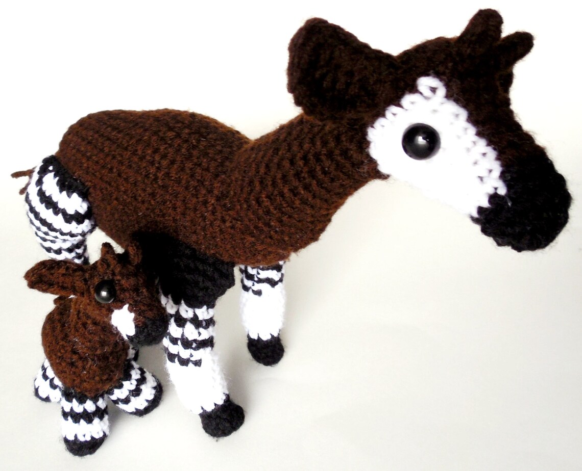 PDF Crochet Amigurumi Animal Pattern: Miniature Okapi Amigurumi PATTERN ...