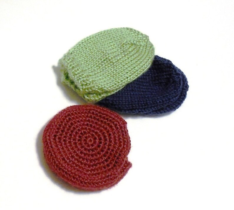 PDF Knit Pattern Ear Muff Covers 180 Degree Wrap Around Style PATTERN