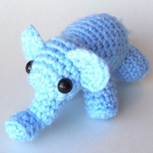 PDF Crochet Amigurumi Animal Patterns: Tiny Elephant Amigurumi PATTERN image 2