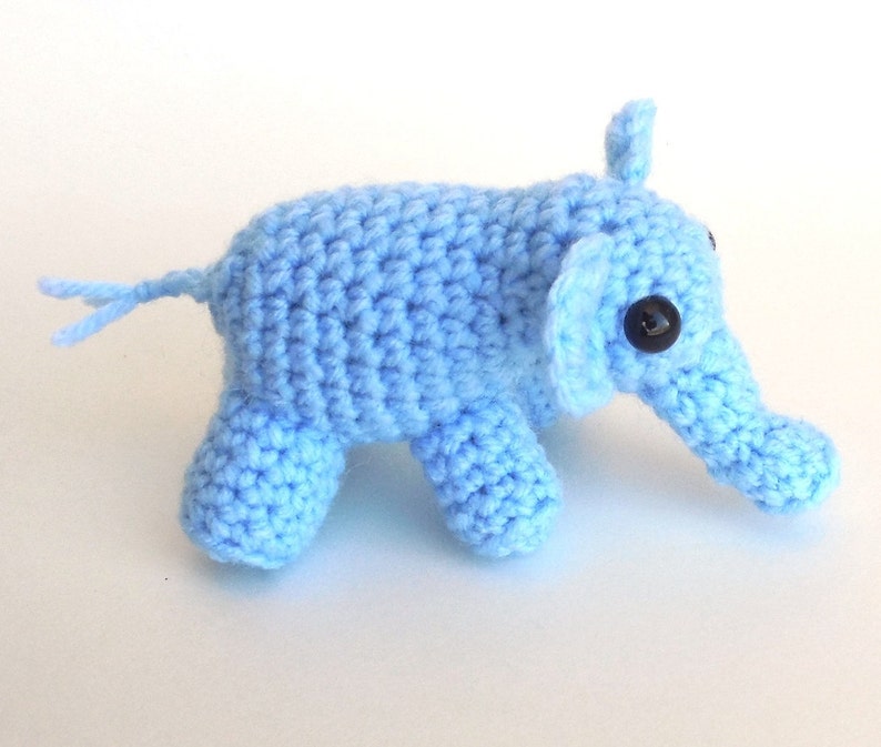 PDF Crochet Amigurumi Animal Patterns: Tiny Elephant Amigurumi PATTERN image 4