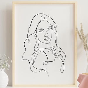 Custom Line Drawing, Couple Line Art, Loved One Portrait, Personalized Gift, Gift for Wife, Gift for Her, Digital Portrait, Family Portrait