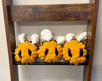 Chunky Knit Baby Bee, Hand Knit, Stuffed Animal