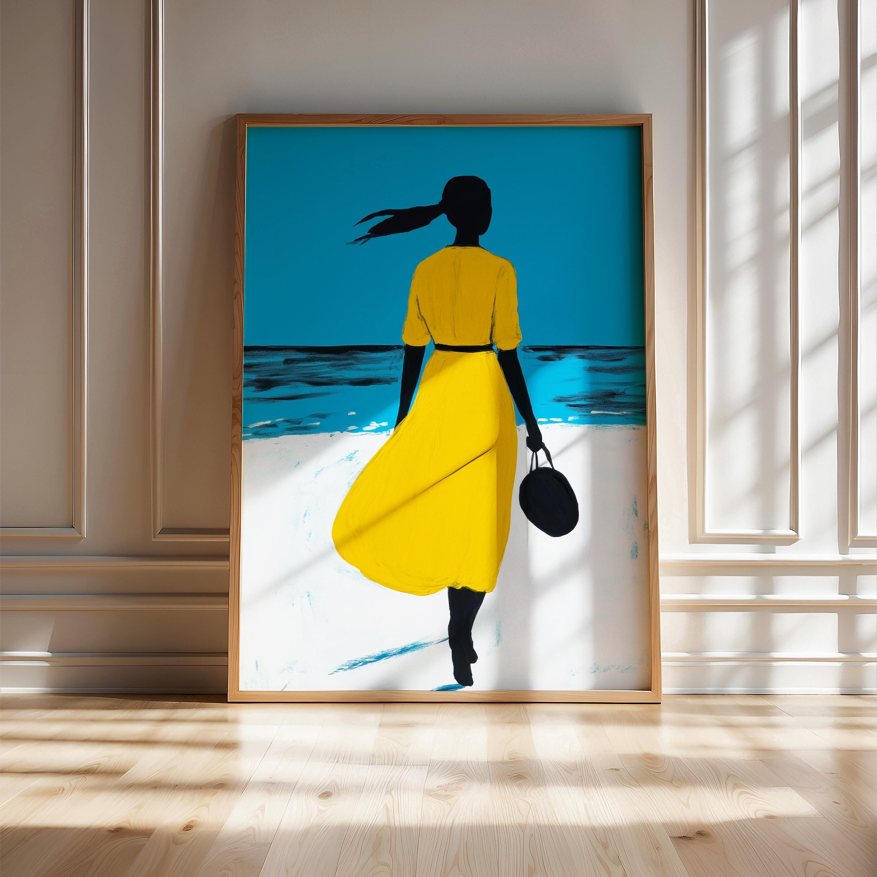 Blue and Yellow Dress for Women - Etsy