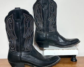 Ariat Heritage Western zwarte leren cowboylaarzen met spitse neus 42258 Damesmaat 8.5B