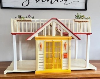 Vintage 1982 Mattel Barbie Dream House A Frame Cottage