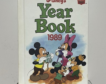 Vintage Disney's Yearbook 1989 Hardcover Book
