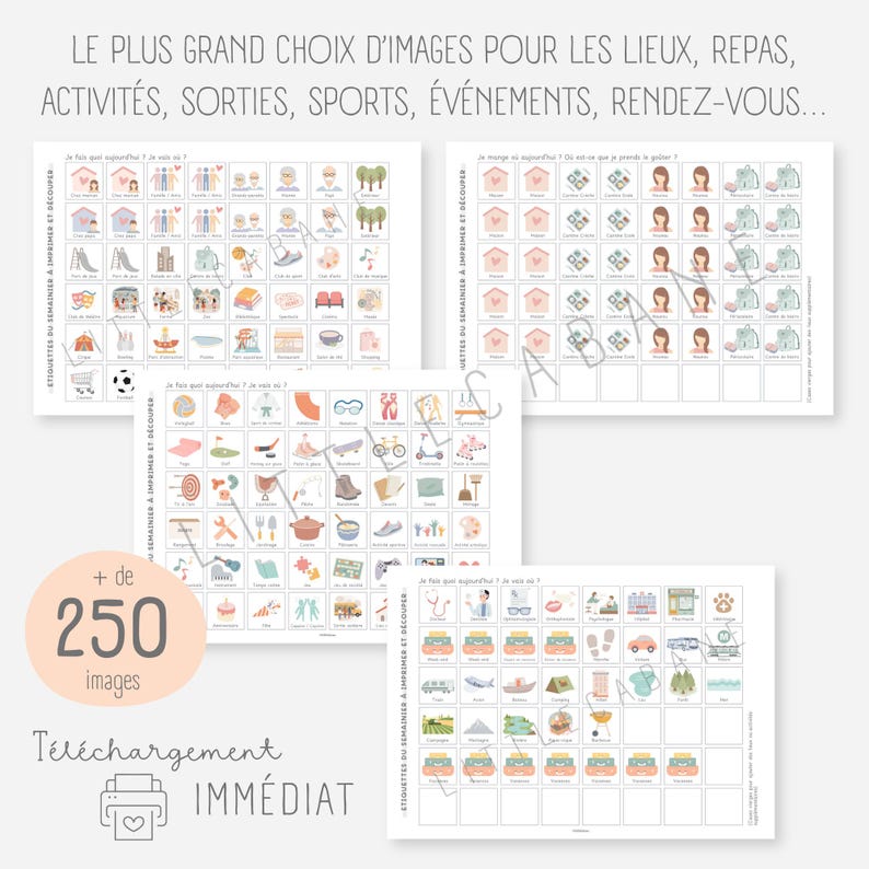 Semainier, calendrier hebdomadaire à imprimer