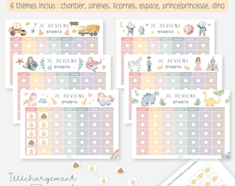 Potty training chart, Potty training chart, Toilet training, Motivational poster, I'm becoming clean, Continence, Pee and poop stickers