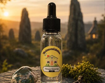 House Blessing Ritual Oil | New Home Blessing, Peace & Protection | Candle Dressing Oil for Moving, Housewarming and Sacred Space