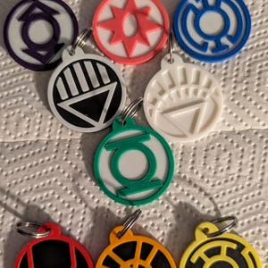 Green Lantern Keychain - Etsy