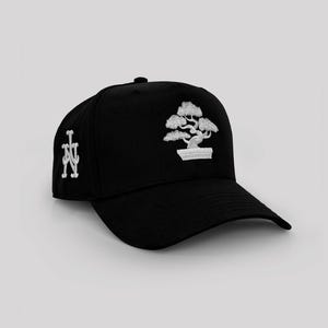 LA Bonsai Natural and Navy Embroidered Snapback Cap - Etsy