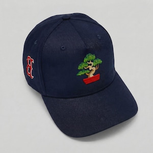 Boston Red Sox Bonsai Snapback Hat Natural Japanese Embroidery 5 Panel Cap - Great Gift