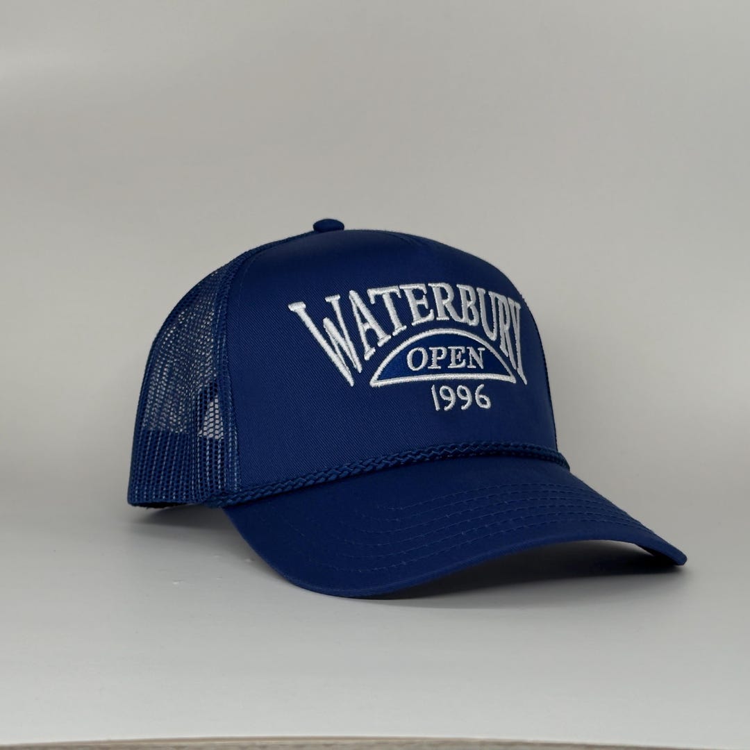 Retro Vintage Style Waterbury Open \'96 Gilmore Movie Embroidered Flat Bill Hat Waterbury Open 1996 - Snapback (happy Gilmore Tribute) - Etsy main image 4