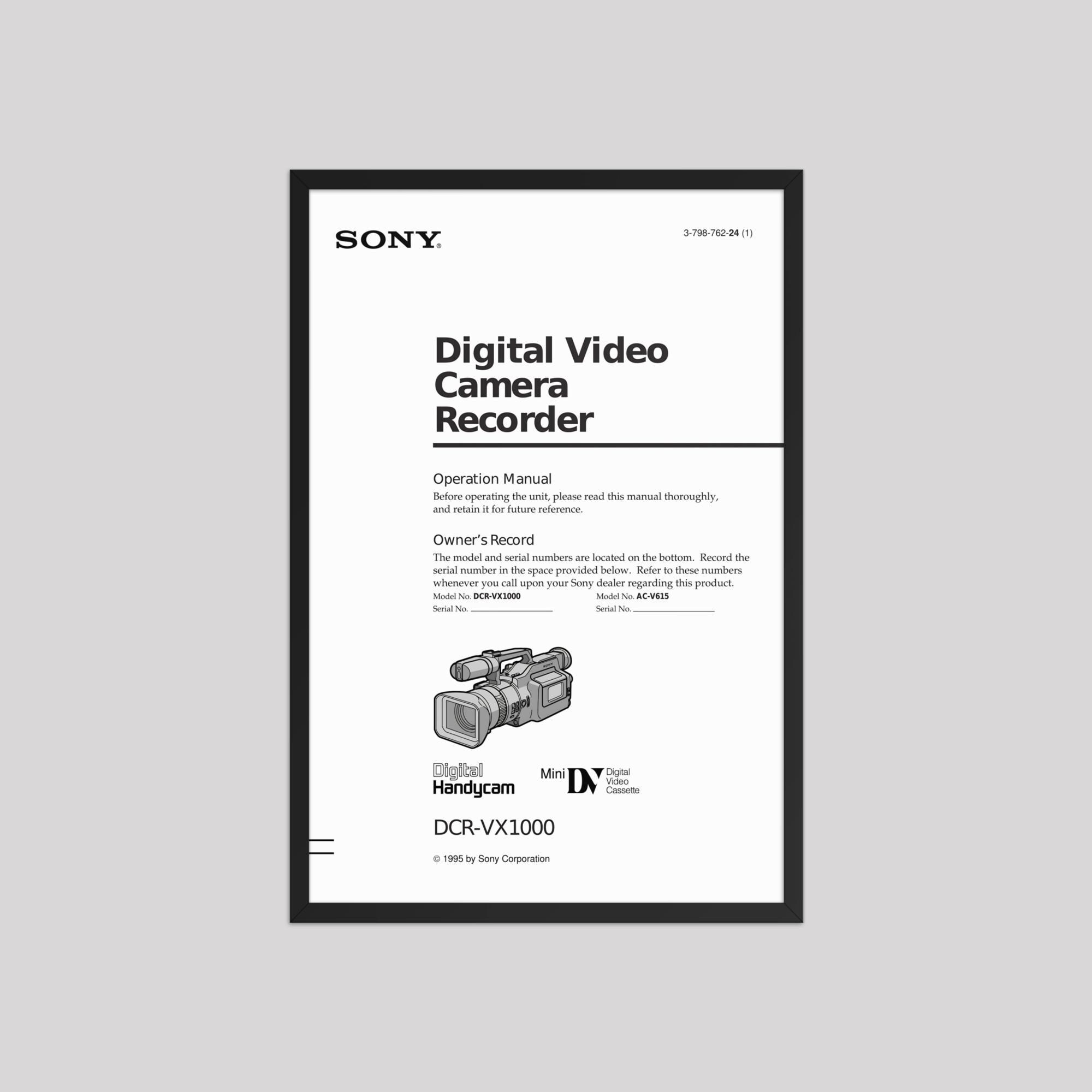 Sony Vx1000 - Etsy