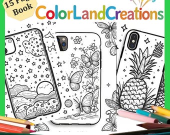 Phone Case Coloring Book for Kids: 15 Fun Designs (PDF Download)