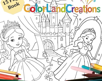 Princess Coloring Book: 15 Pages of Royal Adventures (PDF)