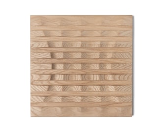 3D Oak Wall Panel, Modern Interior Accent