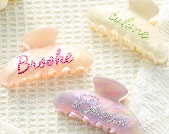 Personalized Hair Claw, Large Hair Claw Clips, Custom Name Hair Claw Clips, Hair Accessories for Her, gifts for her,gift for women,Hair Claw