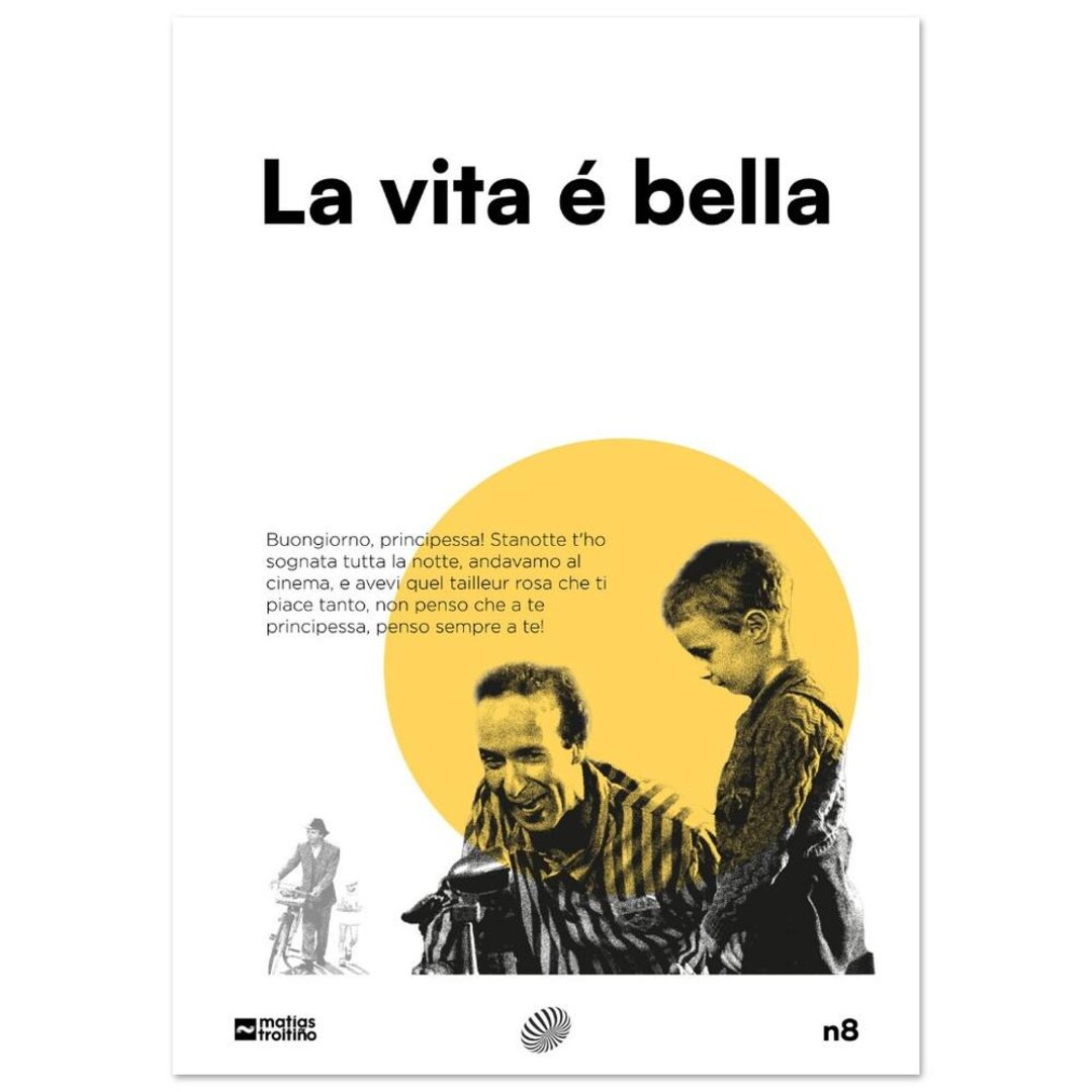 Life is Beautiful Movie Poster – Stunning Semi-glossy Finish, Available ...