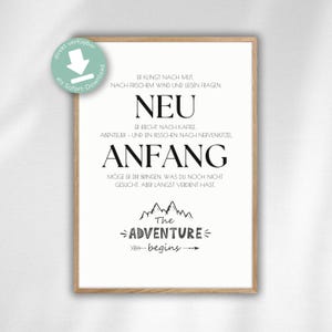 PDF Farewell Card, Colleague, Job Change, Retirement, Pension, Job Change – Download to Print, New Beginning