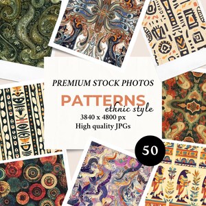 Patterns Ethnic Style 50 Stock Photos | Images Bundle For Social Media Marketing & Branding