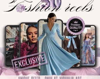Reels by Visualia Art | 50 FASHION REELS | Social Media Content Creation Branding Website