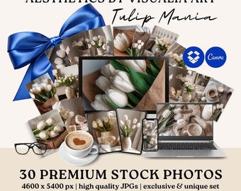 Aesthetics by Visualia Art | TULIP MANIA | 30 Stock Photos For Social Media Branding Website