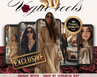 Reels by Visualia Art | 50 VOGUE REELS | Social Media Content Creation Branding Website