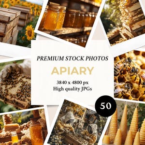 Apiary 50 Stock Photos | Images Bundle For Social Media Marketing & Branding