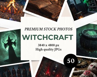 魔術関連のストックフォト50点｜ソーシャルメディアマーケティングとブランディングのための画像バンドル