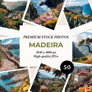 Madeira 50 stockbilder | Bildpaket för marknadsföring och varumärkesbyggande i sociala medier