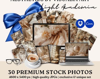 Aesthetics by Visualia Art | LIGHT ACADEMIA | 30 Stock Photos For Social Media Branding Website