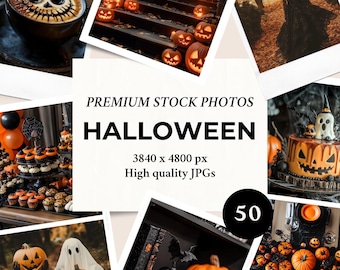 ハロウィンのストックフォト50枚｜ソーシャルメディアマーケティングとブランディングのための画像バンドル
