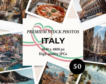 Italy 50 Stock Photos | Images Bundle For Social Media Marketing & Branding