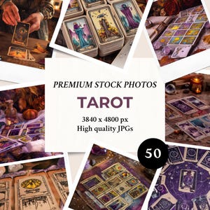 Tarot 50 Stock Photos | Images Bundle For Social Media Marketing & Branding