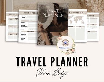 Travel Planner Glam Beige | Digital & Printable