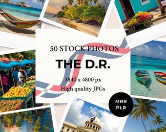 Dominicaanse Republiek Stockfoto&#39;s MRR PLR | Caribische vakantiereizen | Instagram post anonieme haspelomslag websiteblog digitale marketing