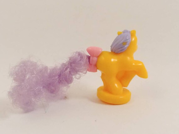 Vintage Mlp My Little Pony Petites Yellow Purple Hair G1 Etsy