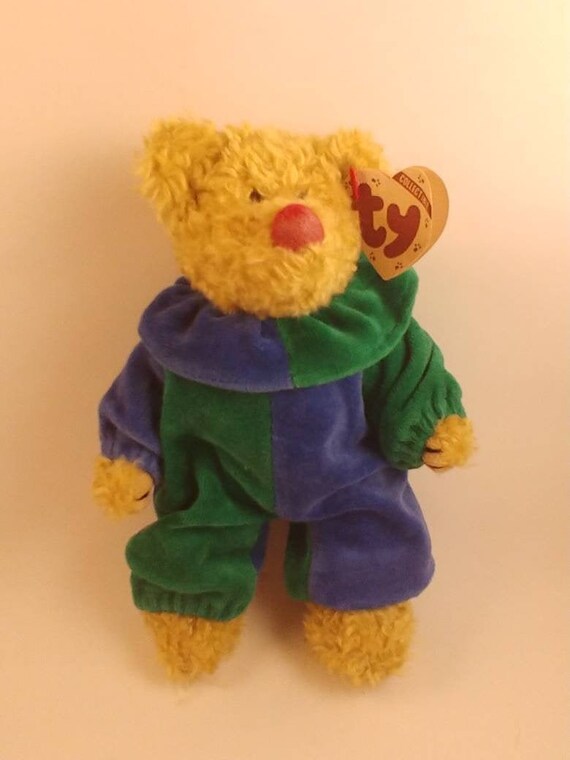 clown bear beanie baby