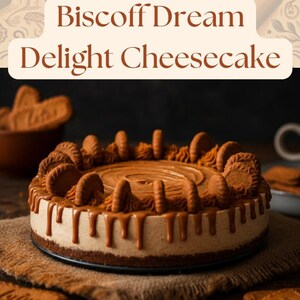 Biscoff Dream Delight Cheesecake, Creamy Lotus Biscuit Dessert, Lotus Biscoff Cheesecake, Creamy Lotus Biscoff Dessert, Sweet Creamy Biscoff