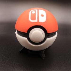 Switch Spieleball | Cartridge Halter | Pokeball Design | Für bis zu 10 Spiele und 4 Micro SD Karten | Aufbewahrungsbox | Geschenk für Gamer