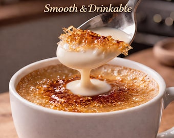 Liquid Crème Brûlée Drink Recipe, Viral 5-Minute Custard Beverage, Digital PDF Download