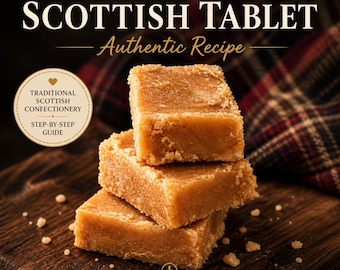 Authentic Scottish Tablet Recipe, Crumbly Butter Fudge (PDF Download)