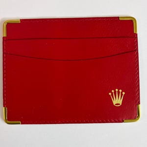 Red Rolex Wallet - Etsy